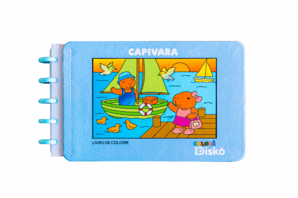 Livro de colorir Colorê Capivara - Discos