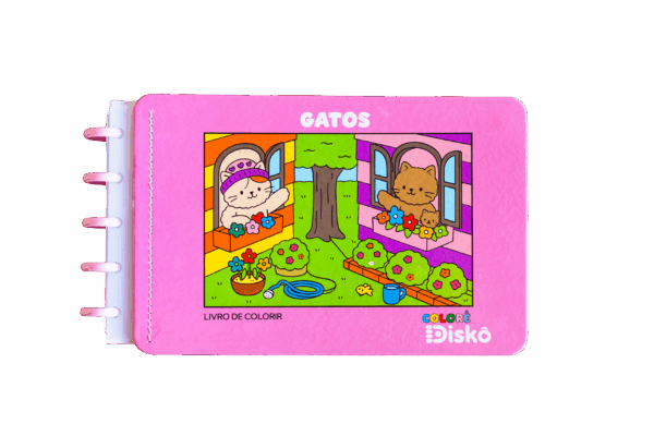 Livro de colorir Colorê Gatos - Discos