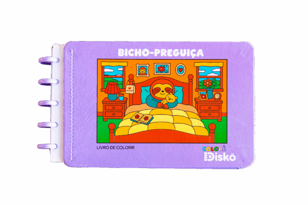 Livro de colorir Colorê Preguiça - Discos